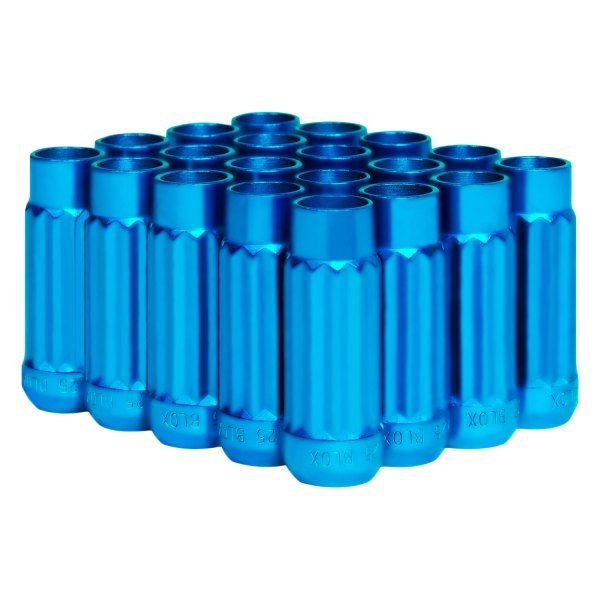 Blox Racing® - Blue Cone Seat 12-Sided P17 Tuner Lug Nuts