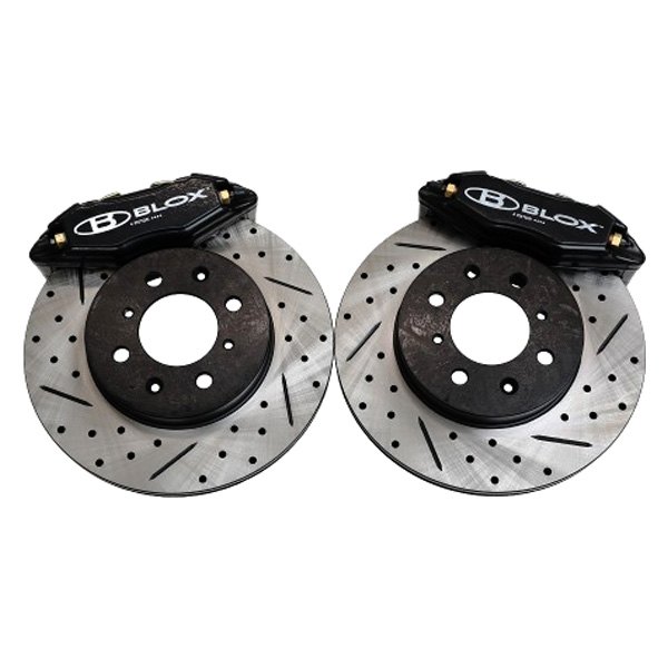 Blox Racing® - Tuner Series Drilled and Slotted Front Big Brake Kit