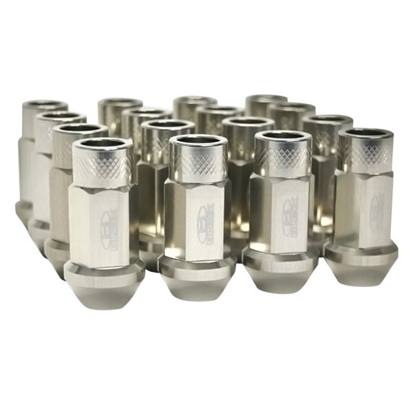 Blox Racing® - Street Series Silver Cone Seat Forged Lug Nuts