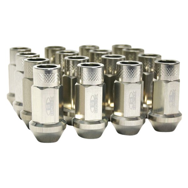 Blox Racing® - Street Series Silver Cone Seat Forged Lug Nuts