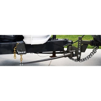 Blue Ox® - SwayPro™ Clamp On Max Rise 8" / Max Drop 2" Weight Distribution Hitch with Standard Coupler (1500 lbs TW / 15000 lbs GTW)