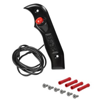 B&M® 81063BM - Automatic Stealth Magnum™ Black Left Side Grip with Button Actuator