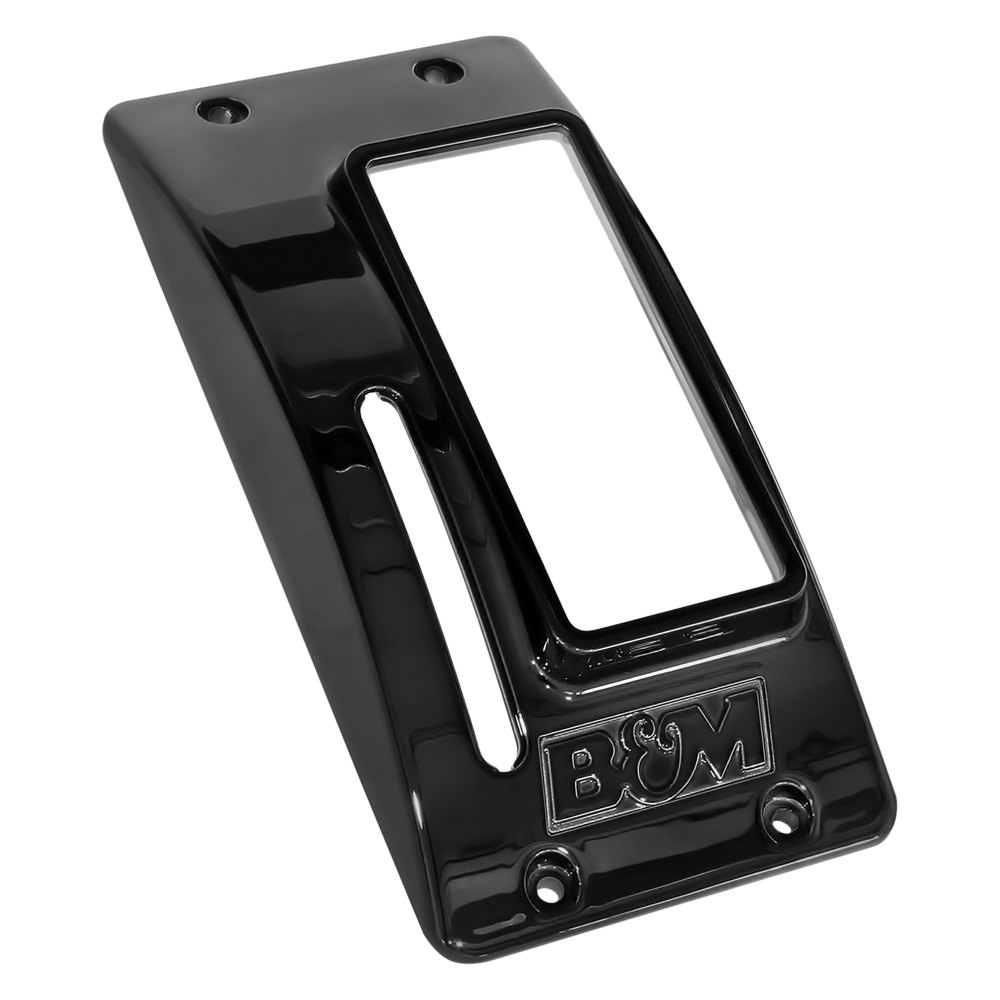 B&M® 81671 Quicksilver Black Chrome Shifter Top Cover