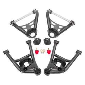 BMR Suspension® - Non-Adjustable Tubular Delrin Standard Ball Joint A-Arm Kit