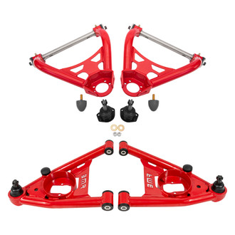 BMR Suspension® - Non-Adjustable Tubular Delrin Standard Ball Joint A-Arm Kit
