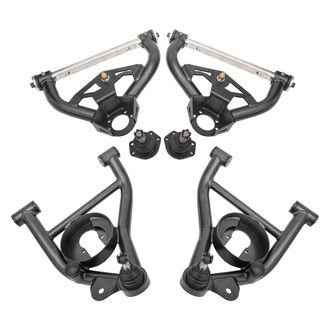 BMR Suspension® - Non-Adjustable Tubular Delrin 0.5" Tall Ball Joint A-Arm Kit