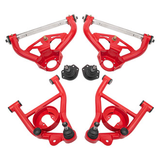 BMR Suspension® - Non-Adjustable Tubular Delrin 0.5" Tall Ball Joint A-Arm Kit