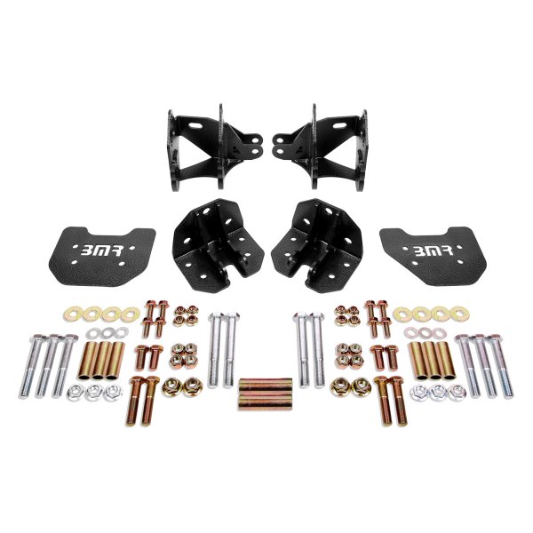 BMR Suspension® - Rear Non-adjustable Coilover Conversion Shock Mount Kit with Control Arm Brackets