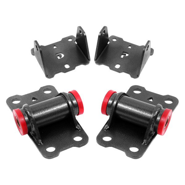 BMR Suspension® - Upper and Lower Upper & Lower Motor Mount Kit with Polyurethane Bushings