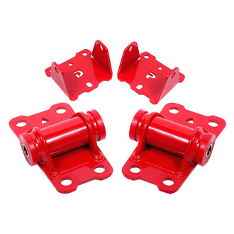 BMR Suspension® - Upper and Lower Upper & Lower Motor Mount Kit with Polyurethane Bushings