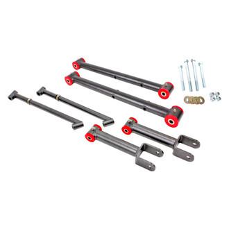 BMR Suspension® - Rear Non-Adjustable Poly Bushing Control Arm Kit