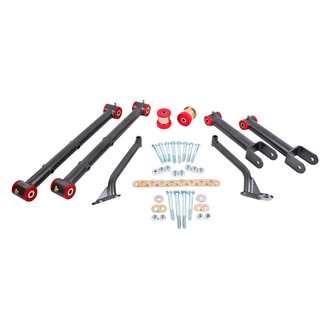 BMR Suspension® - Rear Non-Adjustable Poly Bushing Control Arm Kit