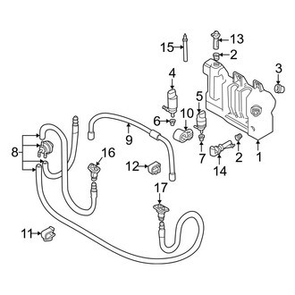 BMW OE - Front Lamps - Washer Components