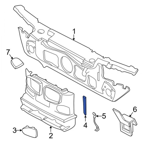 Radiator Support Air Duct Seal