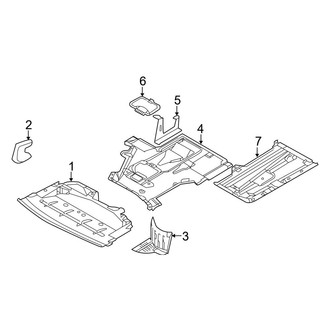 BMW OE - Radiator Support - Splash Shields