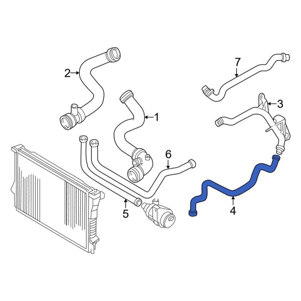 Engine Coolant Bypass Pipe