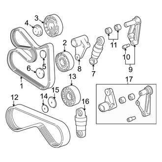 BMW OE - Cooling - Belts & Pulleys (Hydraulic, Tensioner), (Sedan)