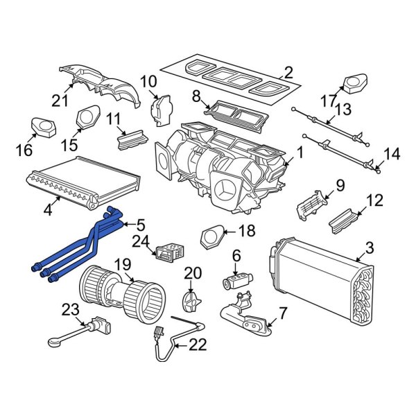 HVAC Heater Hose