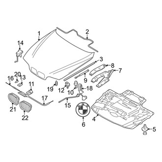 BMW OE - Hood & Grille - Grille & Components