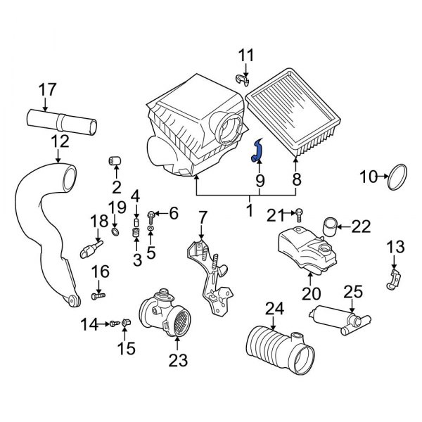 Engine Air Duct Clamp