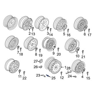 BMW OE - Wheel Lock Set