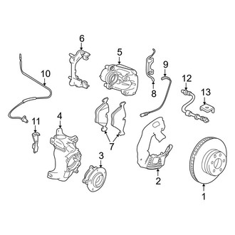 BMW OE - Front Suspension - Brake Components (Sedan)