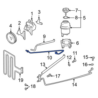 BMW OE - Power Steering Pressure Hose