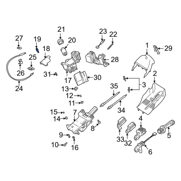 Ignition Lock Housing Bolt