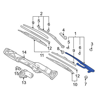 BMW OE - Front Right Wiper Arm