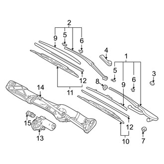BMW OE - Windshield - Wiper & Washer Components (Motor & Wipers)