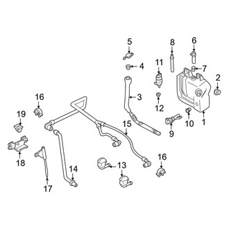 BMW OE - Windshield - Washer Components (Reservoir, W/O Intensive Cleaning)
