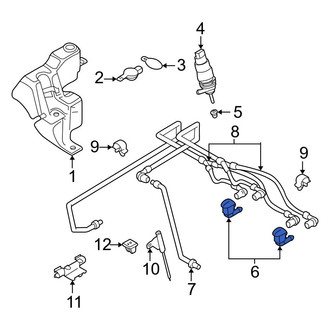 BMW OE - Front Windshield Washer Nozzle