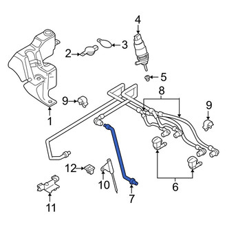 BMW OE - Front Windshield Washer Hose