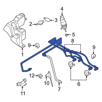BMW OE - Front Windshield Washer Hose