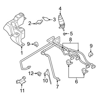 BMW OE - Windshield - Wiper & Washer Components (Reservoir, With Intensive Cleaning)