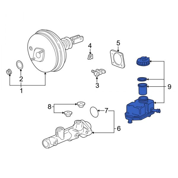 Brake Master Cylinder Reservoir