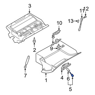BMW OE - Rear Console Lock Cylinder and Key