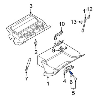 BMW OE - Rear Console Lock Cylinder and Key