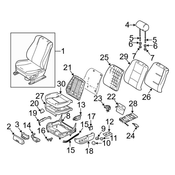 Power Seat Motor Drive Shaft