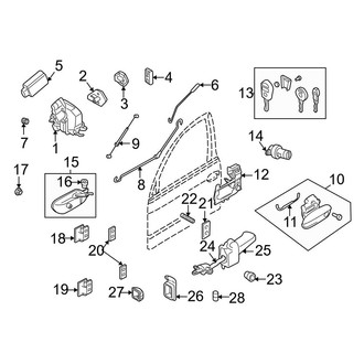 BMW OE - Front Door - Lock & Hardware