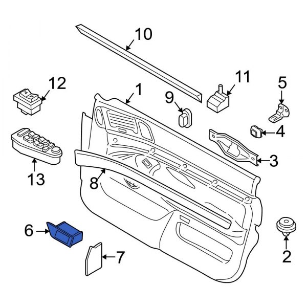 Door Trim Panel Pocket