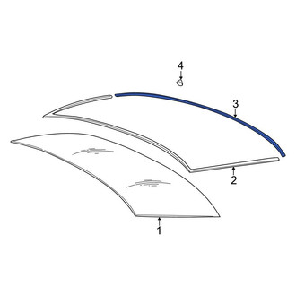 BMW OE - Rear Lower Back Glass Reveal Molding