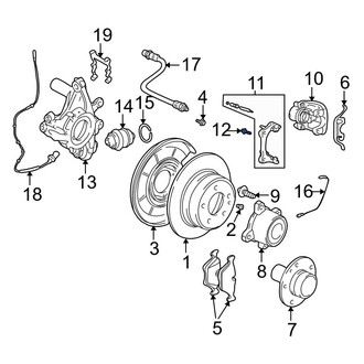 BMW OE - Disc Brake Caliper Anchor Plate Bolt