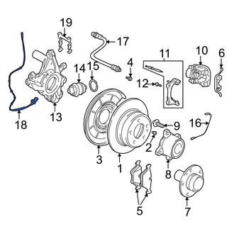 BMW OE - Rear Right ABS Wheel Speed Sensor