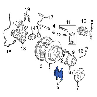 BMW OE - Rear Disc Brake Pad Set