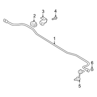 BMW OE - Rear Suspension - Stabilizer Bar & Components (Sedan)