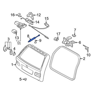 BMW OE - Liftgate Lift Support