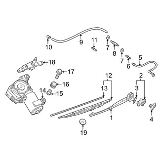 BMW OE - Lift Gate - Wiper & Washer Components (Wagon)