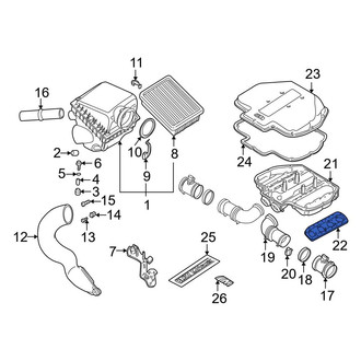 BMW OE - Left Engine Air Intake Resonator Seal