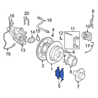 BMW OE - Rear Disc Brake Pad Set